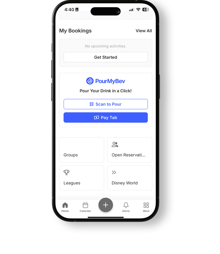 PourMyBev and CourtReserve App Integration